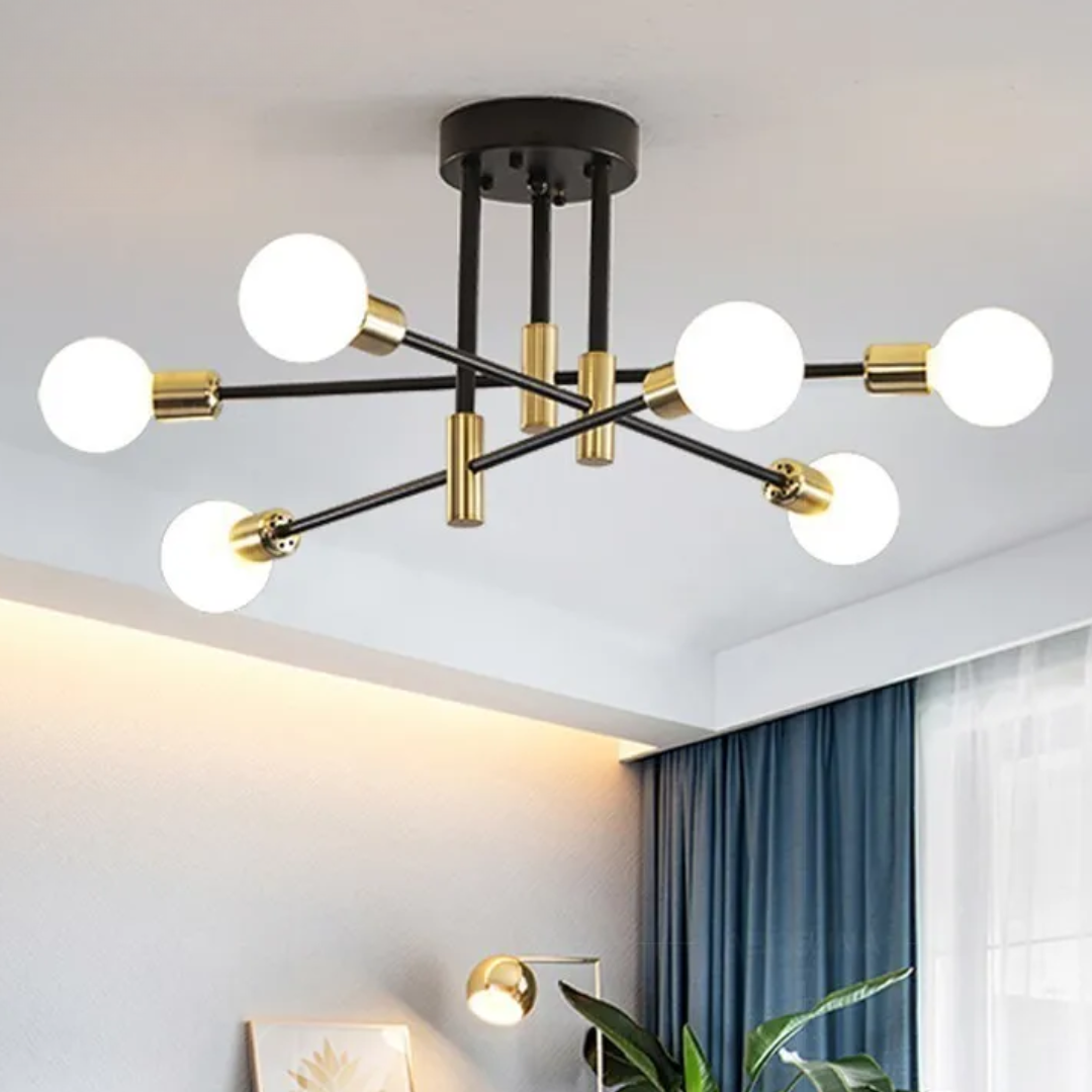 LED Chandelier Light 6 Head Modern Lustre