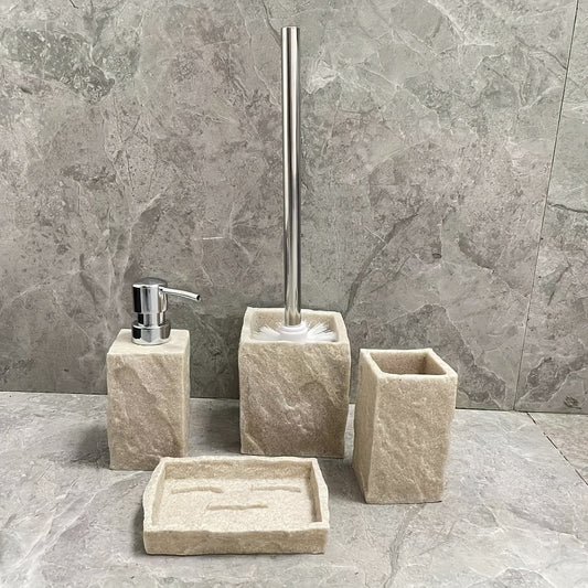 Classic Granite Effect Resin Bathroom Four-Piece Set