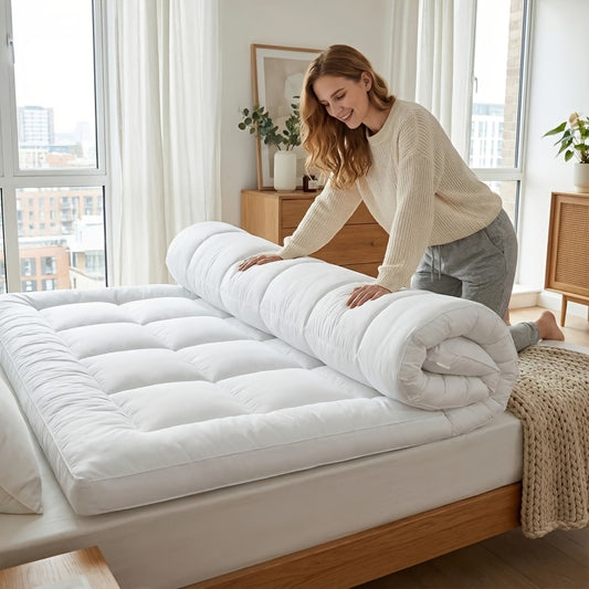 Extra Thick Microfiber Mattress Topper