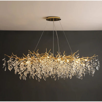 Luxury Gold Crystal LED Chandelier