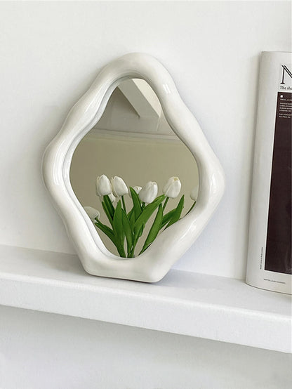 Abstract Shaped Vintage Dressing Table Mirror