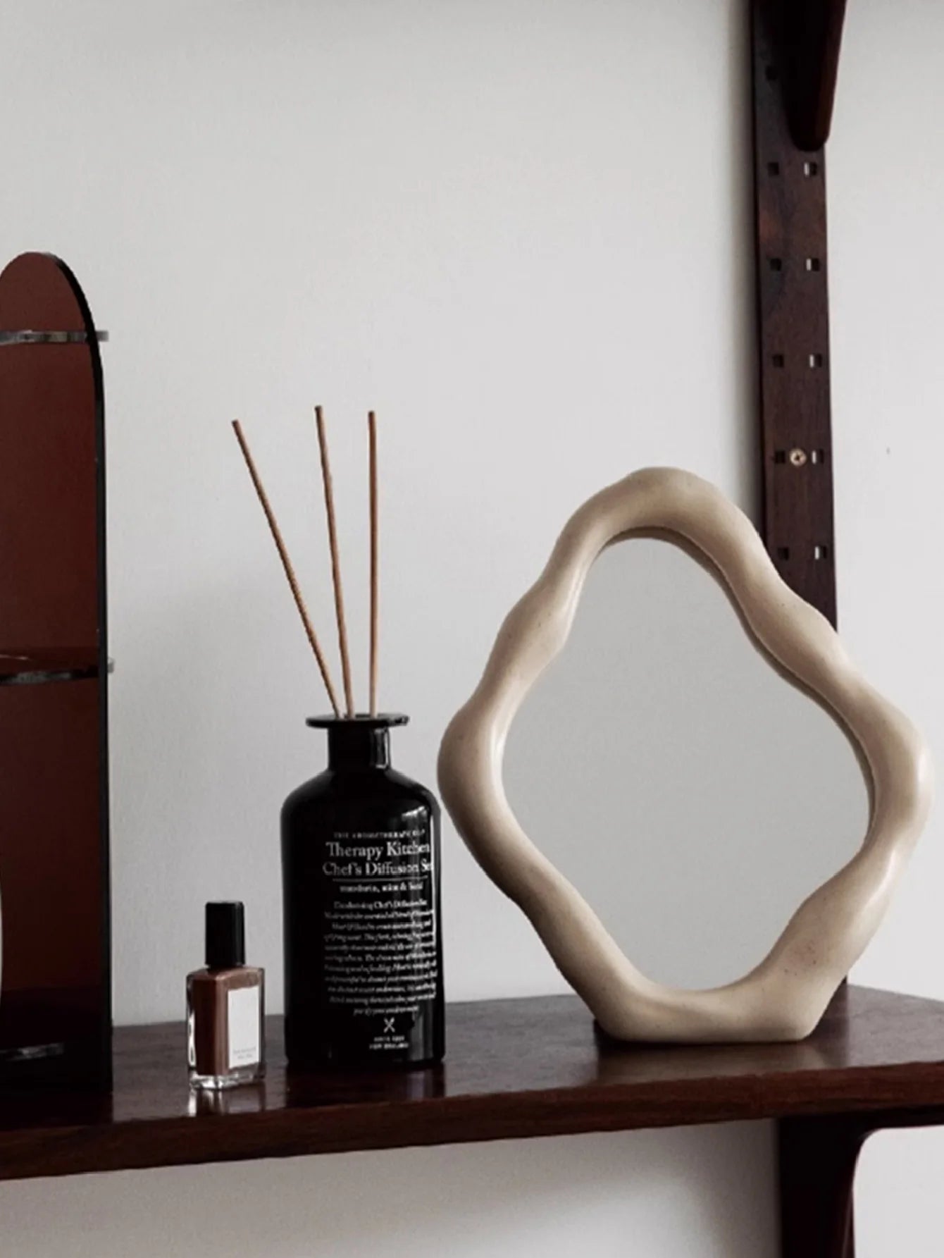 Abstract Shaped Vintage Dressing Table Mirror