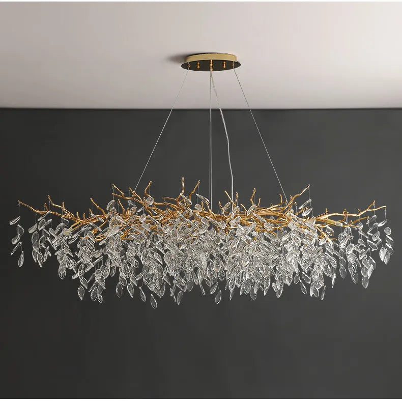 Luxury Gold Crystal LED Chandelier