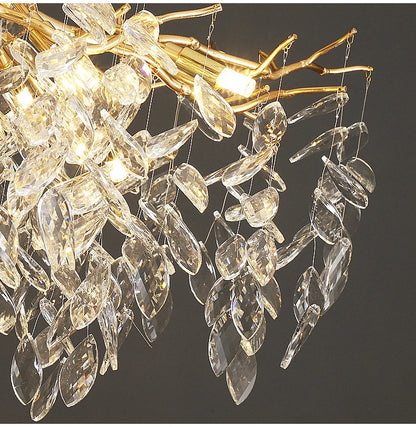 Luxury Gold Crystal LED Chandelier