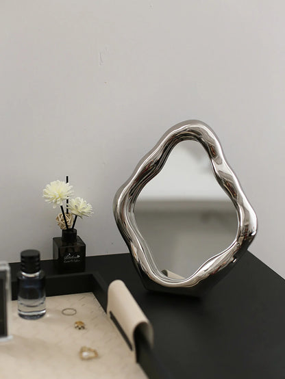 Abstract Shaped Vintage Dressing Table Mirror