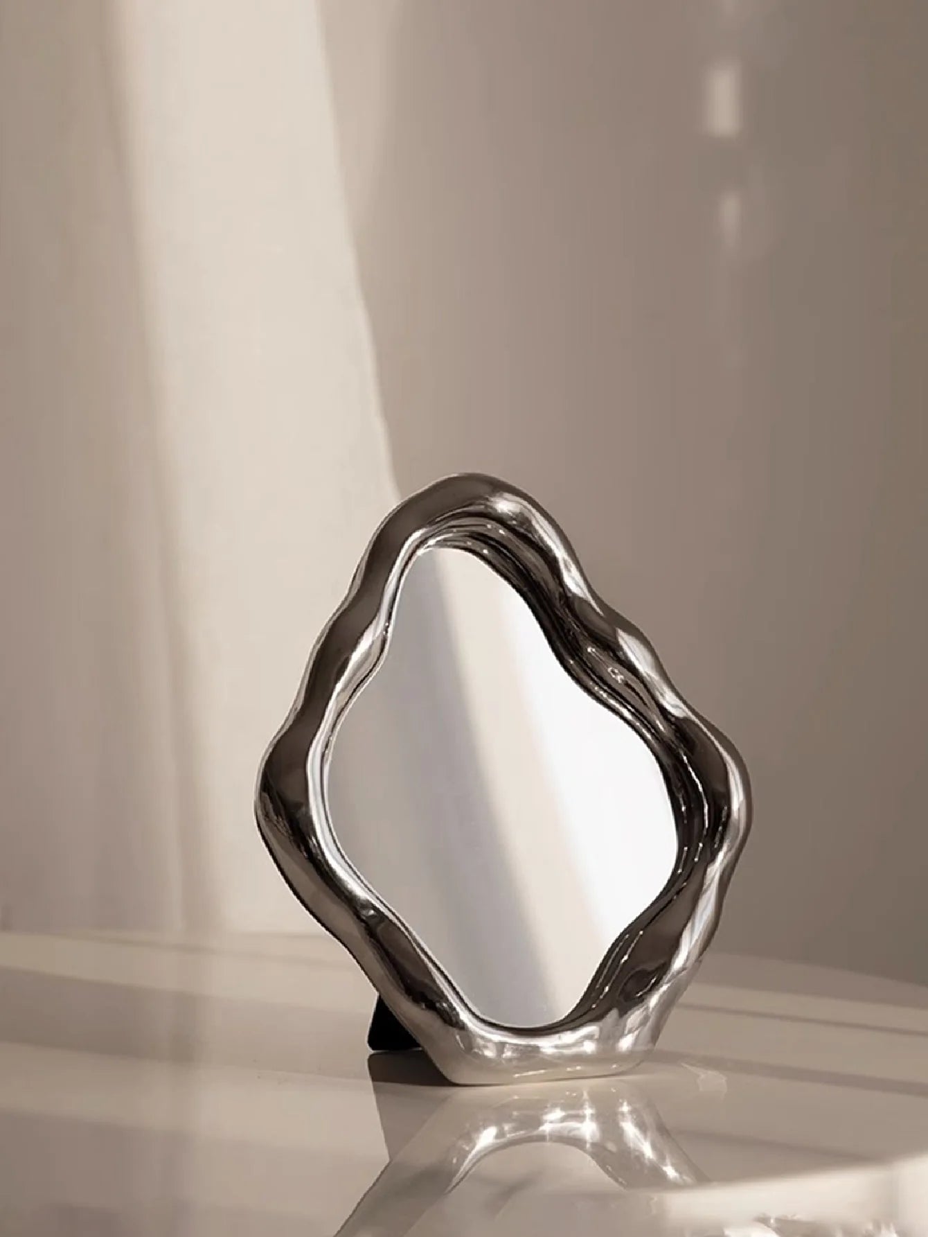 Abstract Shaped Vintage Dressing Table Mirror