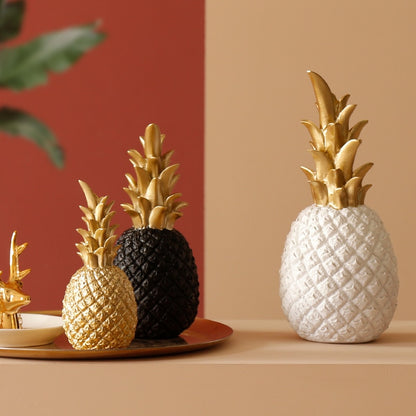 Pineapple Decoration with Gold Accent